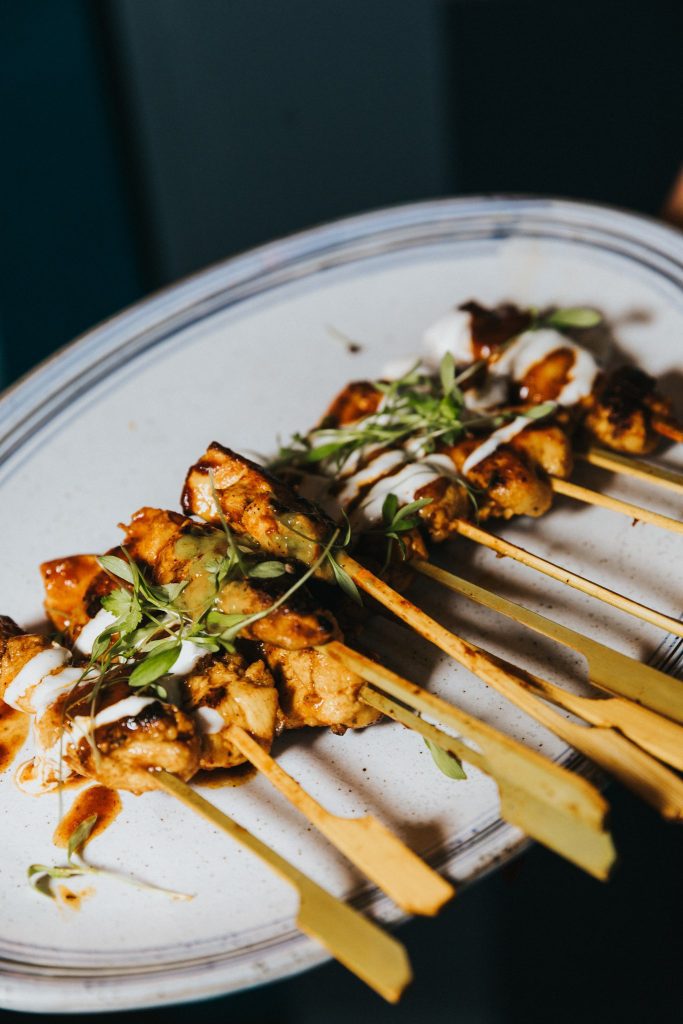 Beautifully plated wedding reception dinner at The Drake Kitchen + Bar in downtown Orlando