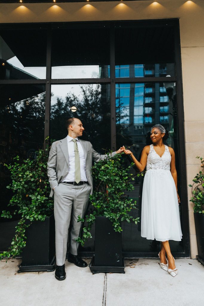 Candid moments from a downtown Orlando wedding reception